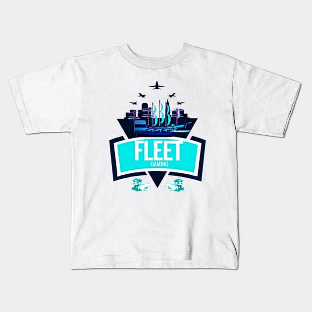 Fleet gaming Ruby heart logo Kids T-Shirt by FleetGaming